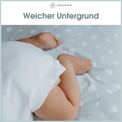 Premium Baby Spieldecke, extra weich (Wal Blau, 120×120 cm) - 4